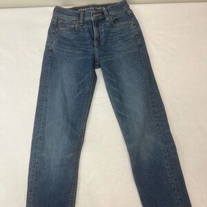 American Eagle Stretchy Dark Wash Jeans – Size 000 – High Rise Skinny Fit